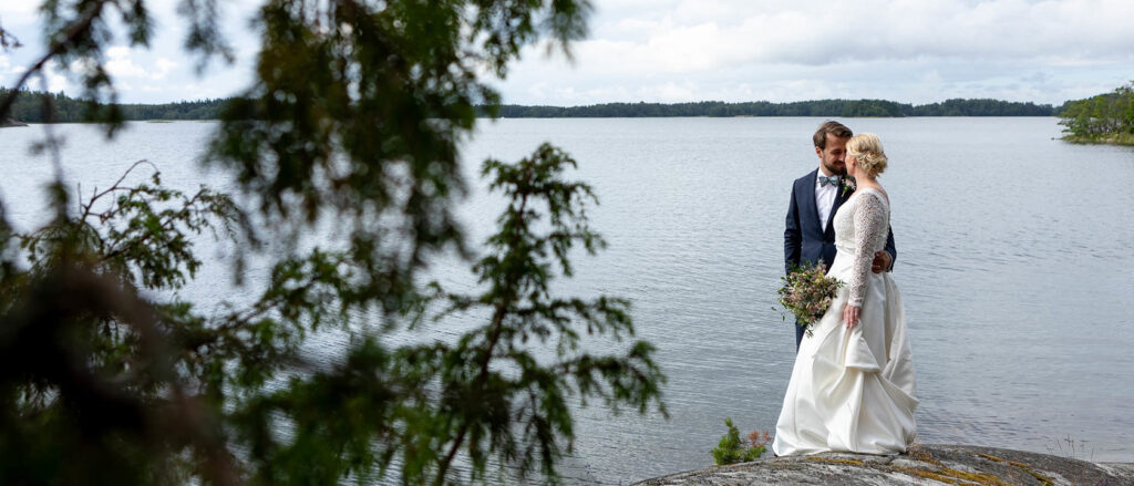 Bröllopsfotografering Furusund Hammerska ladan